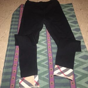 Girls gently used burberry leggings
